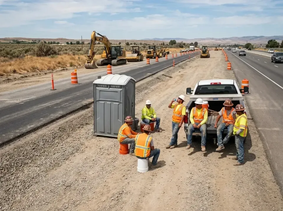 highway-road-construction-crew-007 — frequently asked questions, Porta Potty and Restroom Rentals in Worland, WY